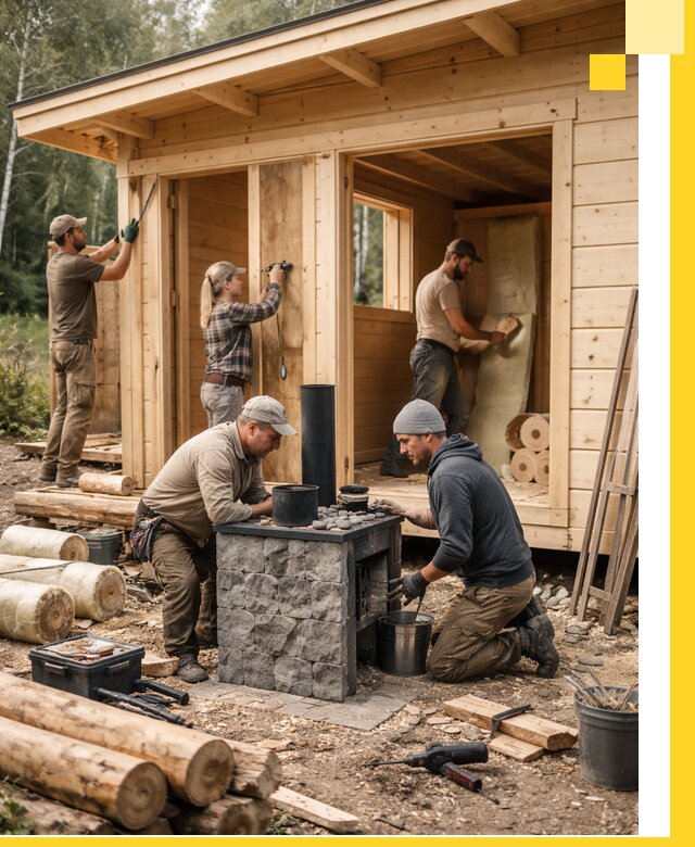 Купить баню под ключ в Чехове строительство монтаж отделка