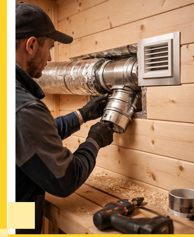 Монтаж вентиляции бани в Чехове от 12200 р. | ЭриданЧхв