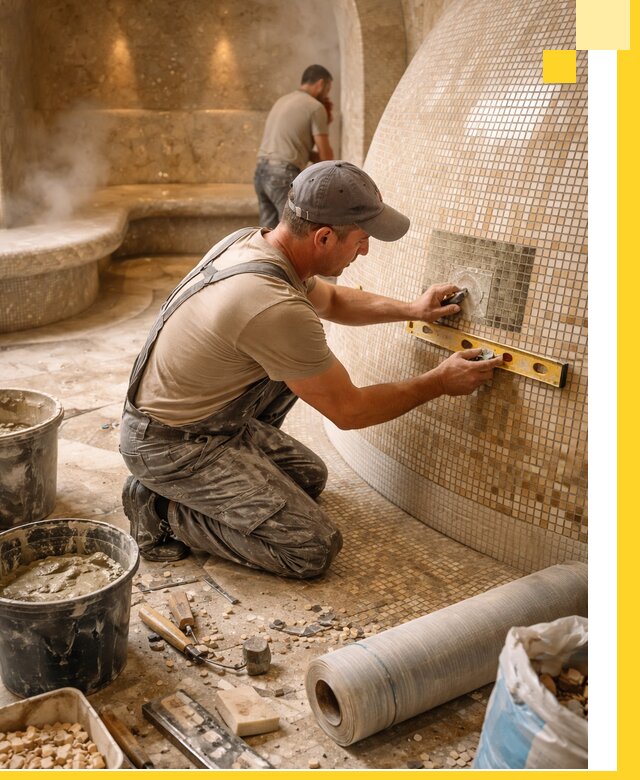 Хамам под ключ в Чехове: проектирование, строительство, отделка