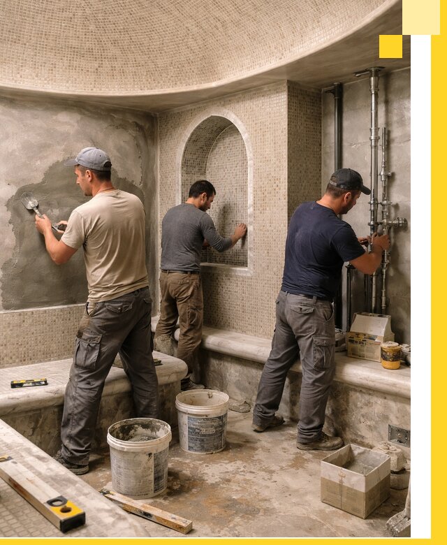 Профессиональный монтаж хамамов под ключ в Чехове с гарантией