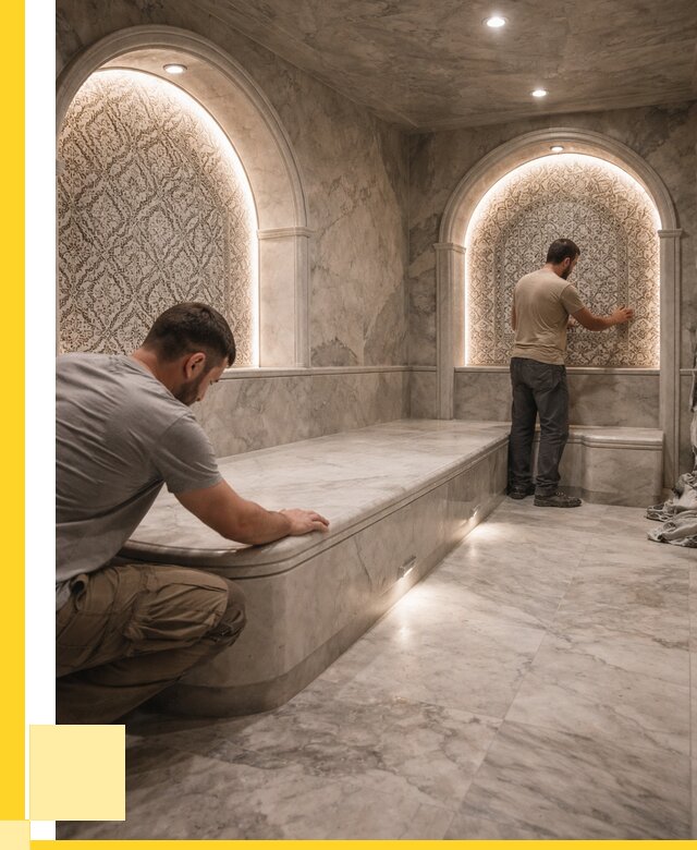 Турецкие бани под ключ в Чехове от 254175 р. | ЭриданЧхв