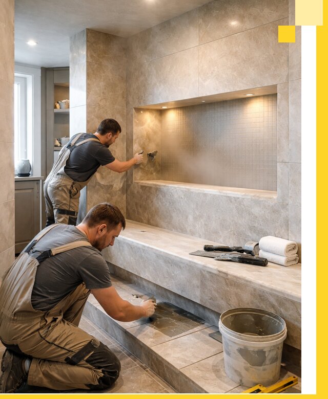 Профессиональное строительство хамама в квартире в Чехове