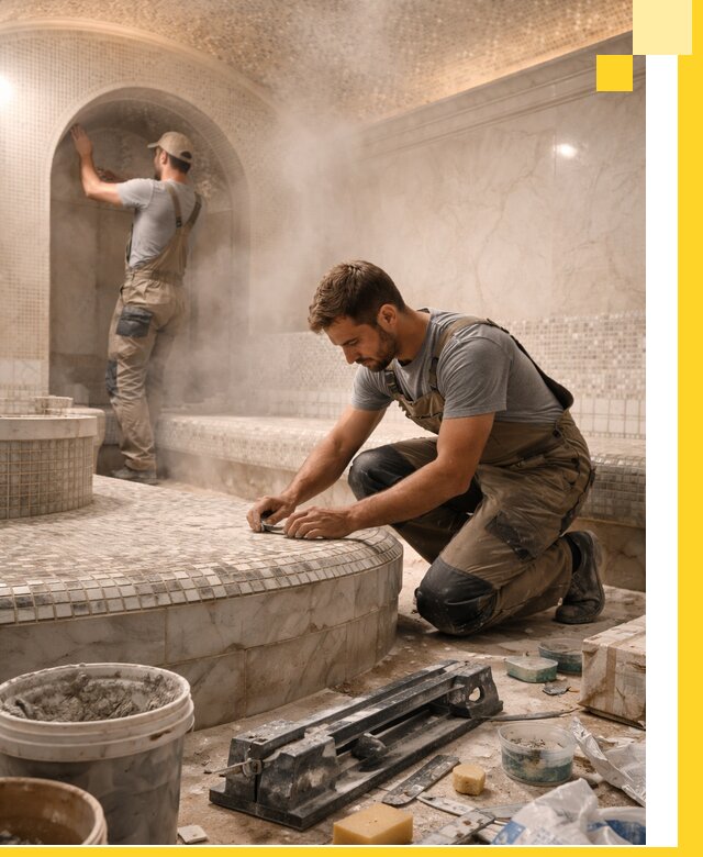 Профессиональный дизайн хамама и SPA под ключ в Чехове