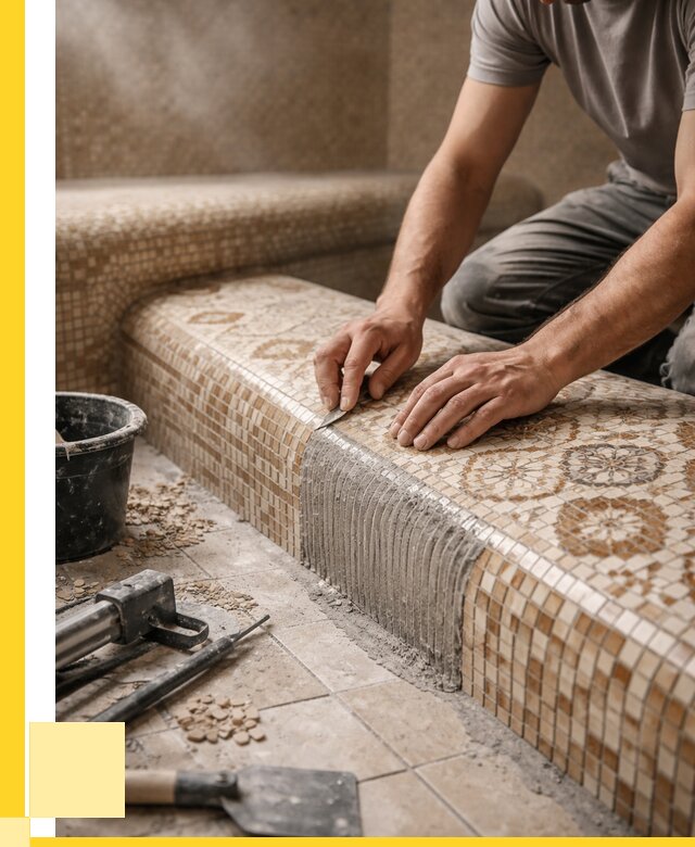 Плитка для хамама под ключ в Чехове от 3558 р. | ЭриданЧхв