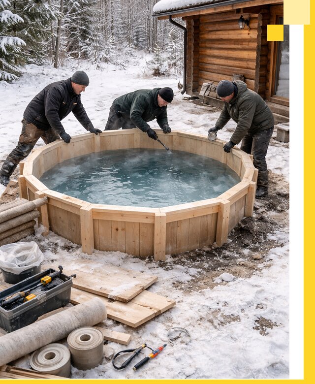 Изготовление и установка ледяных купелей под ключ в Чехове