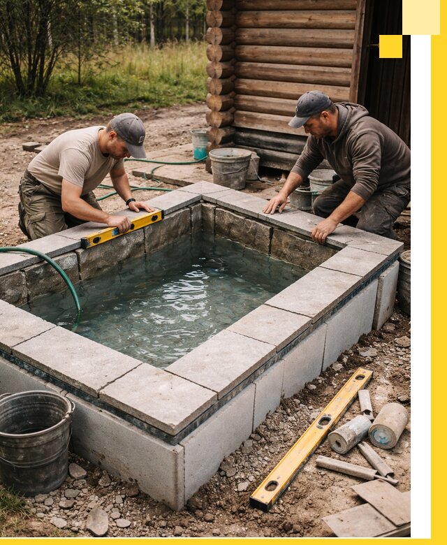 Изготовление и установка холодных купелей под ключ в Чехове