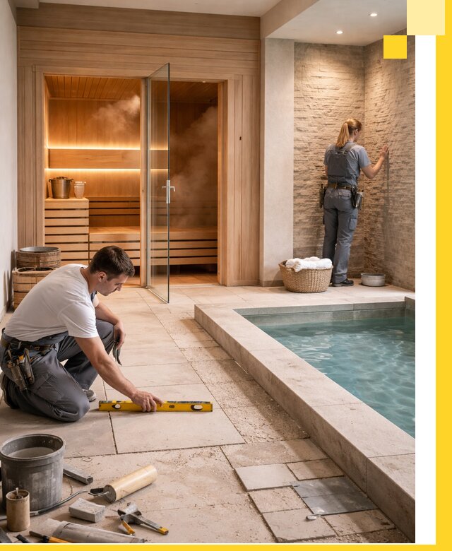 Комплексный дизайн и отделка интерьеров SPA под ключ в Чехове